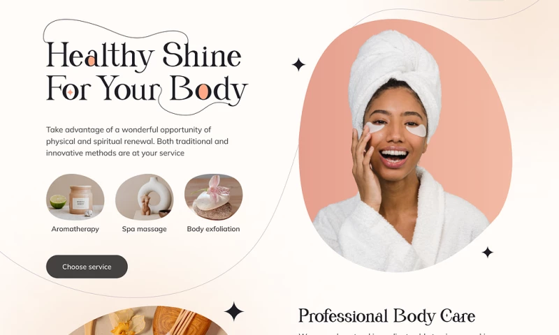 ScrumLaunch - Spa & Wellness Landing Page Concept