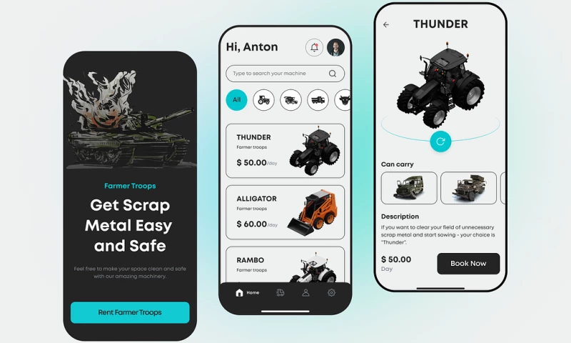 ScrumLaunch - App for Renting Agricultural Machinery