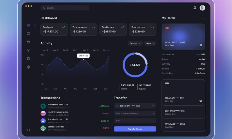 ScrumLaunch - Digital Banking Design Concept
