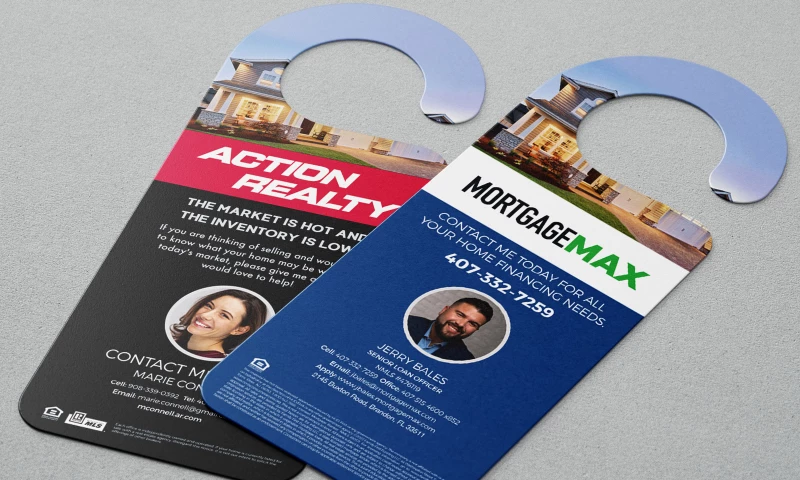 Designed.co - Action Realty Door Hanger Design