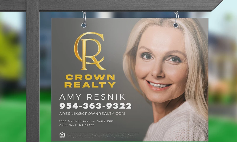 Designed.co - Crown Realty Signage Design