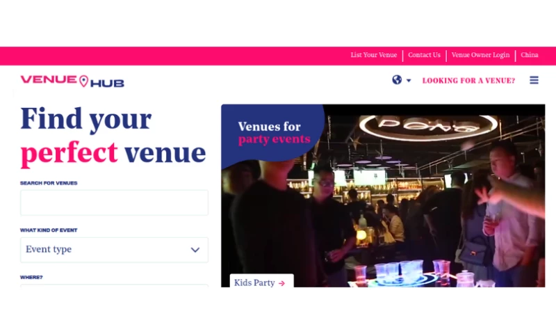 Custom Website Dev for Event Management Company - VenueHub