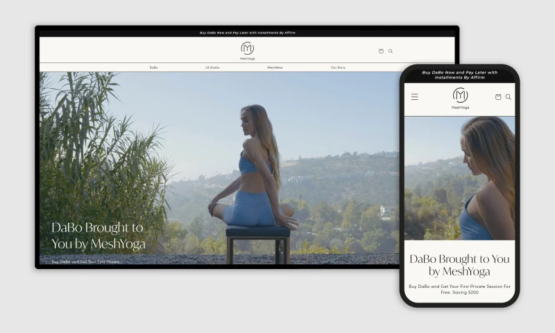 Encyphers - Mesh Yoga New Branding + Website design