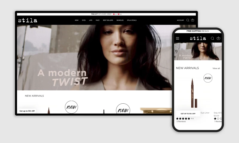 Encyphers - Store design & development for Stila Cosmetics
