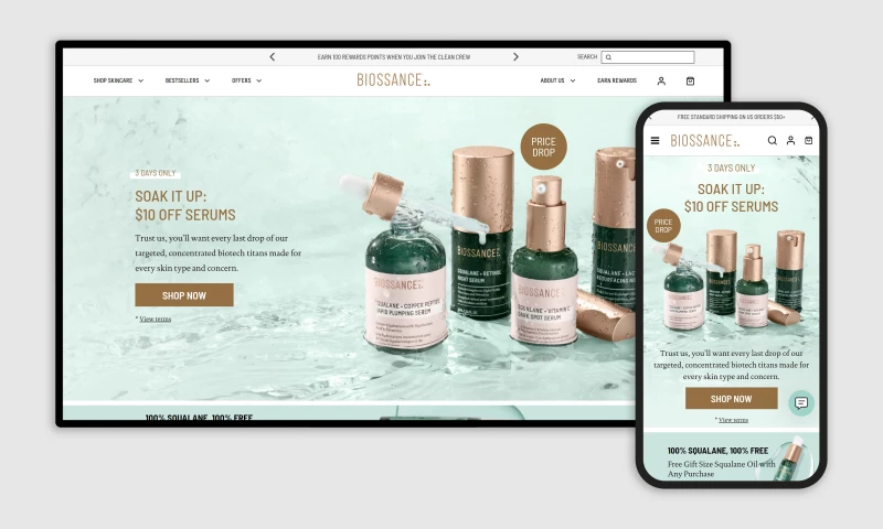 Encyphers - Biossance Store Design and Development