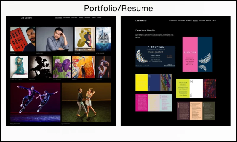 Lite-A-Foto Web Design - Lisa Mainardi Portfolio