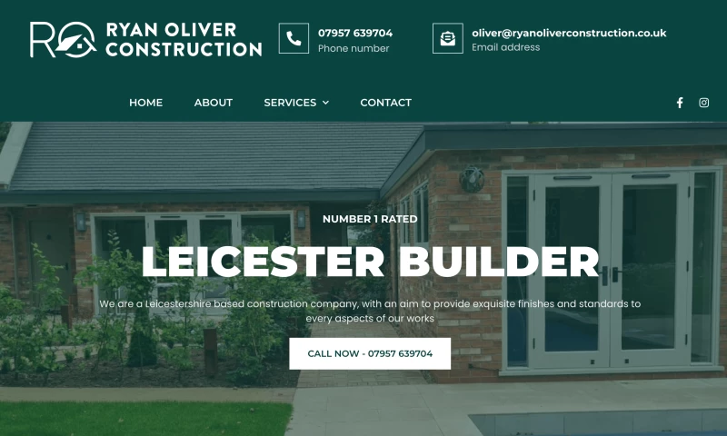 RR Webdesign - Ryan Oliver Construction