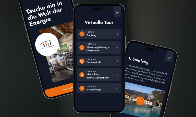 Axisbits GmbH - QR-Powered Tour Website | Industrielle Betriebe Interlaken AG