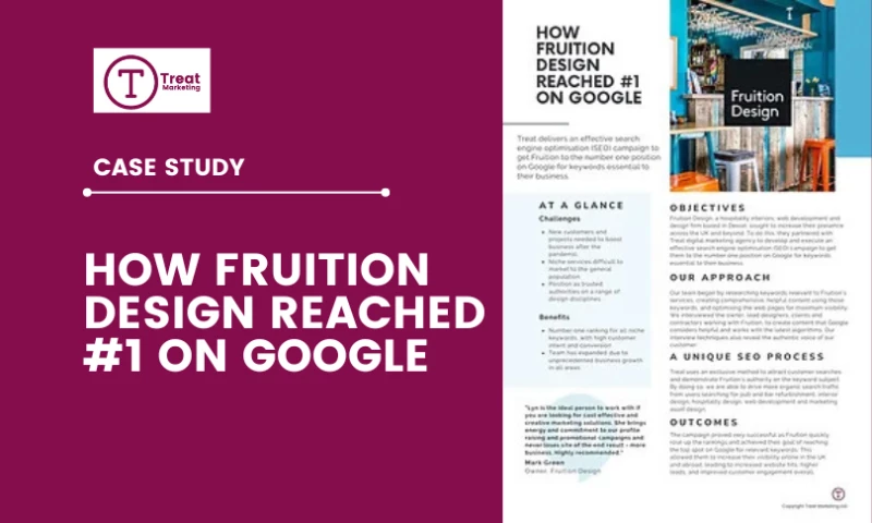 Treat Marketing - How Fruition Design reached #1 on Google