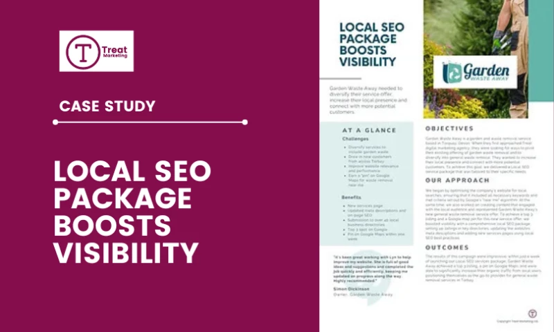 Treat Marketing - Local SEO Package Boosts Garden Waste Away Visibility