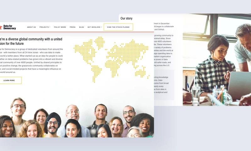 Trajectory Web Design - Data for Democracy