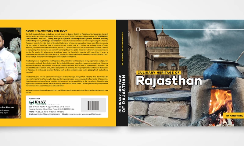Ingenious Hub - Culinary Heritage of Rajasthan Book Cover Design Project