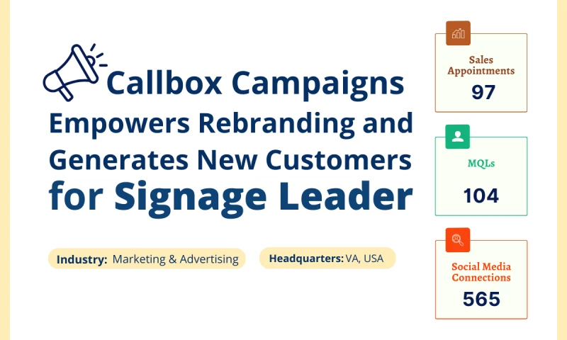 Callbox - Callbox Campaigns Empowers Rebranding and Generates New Customers for Signage Leader