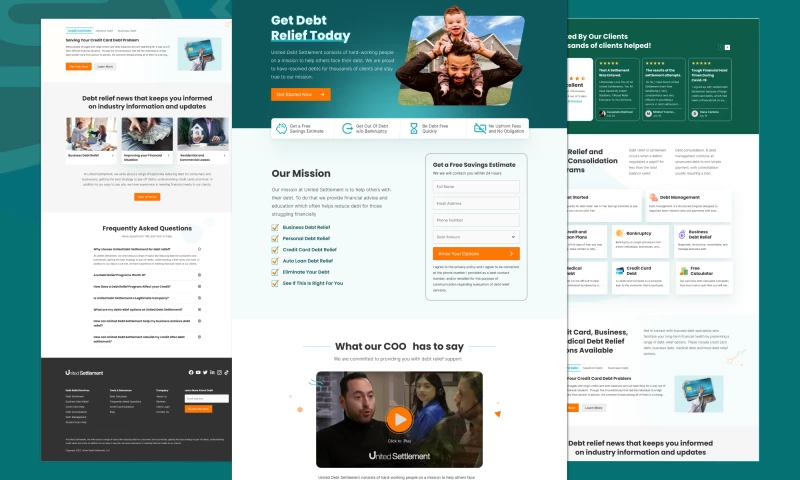 SupreoX Limited - WordPress Website For Debt Relief And Consolidation Service