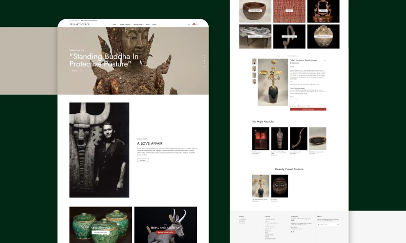 SupreoX Limited - Shopify Website For Primary Source Sculpture Company