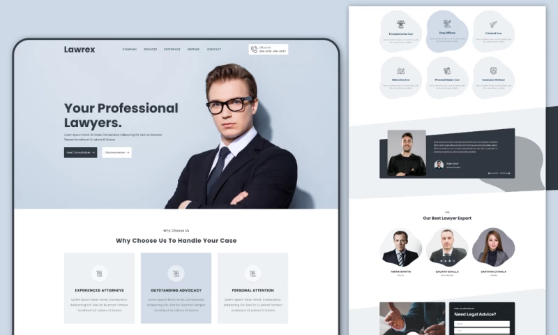 SupreoX Limited - WordPress Website For Lawrex Law Firm