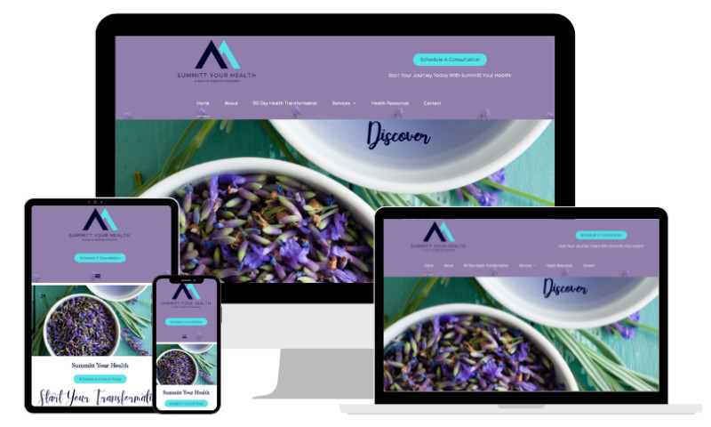 Ascendance Website Solutions - Summitt Your Health - Web Design, Appointment Booking, Payments, Agreement Signing and Zoom Integration