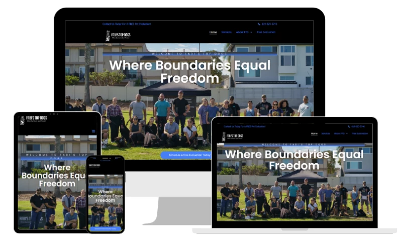 Fabi's Top Dogs - Web Design