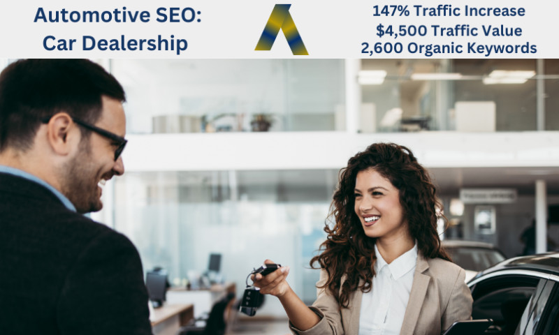 Ascendance Website Solutions - Automotive SEO: International Car Dealership - 147% Traffic Increase