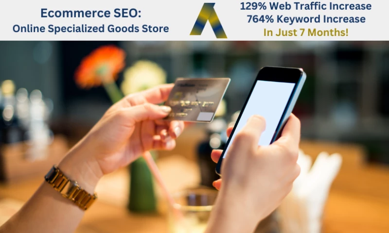 Ascendance Website Solutions - Ecommerce SEO: Online Specialized Goods Store - 129% Organic Traffic Increase