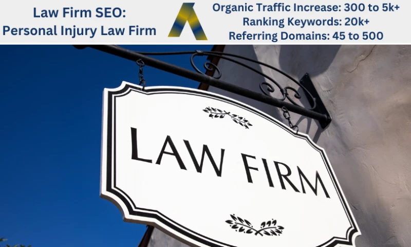 Ascendance Website Solutions - Law Firm SEO: Personal Injury Law Firm - From 300 to 5,000 Organic Traffic