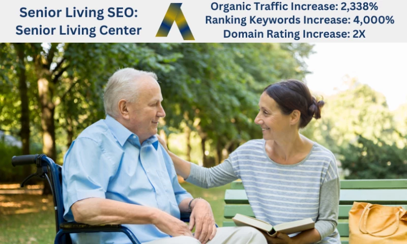 Ascendance Website Solutions - Senior Living SEO: Senior Living Center - 2,338% Organic Traffic Increase