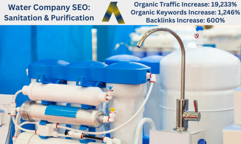 Ascendance Website Solutions - Water Company SEO: Sanitation & Purification Company - 19,233% Organic Traffic Increase