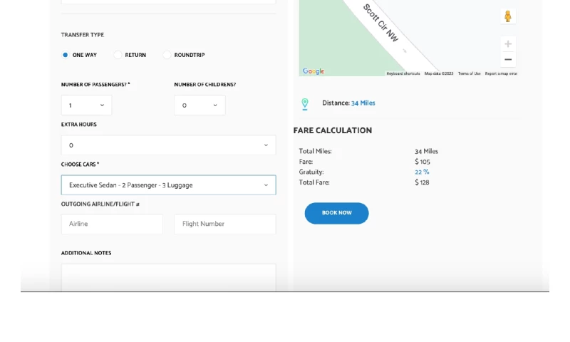 Tryambaka Techno Solutions - ChauffeurAirport Transfers Booking System