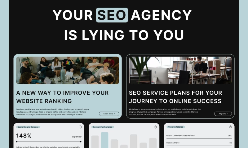 Web Design Concept for SEO Agency