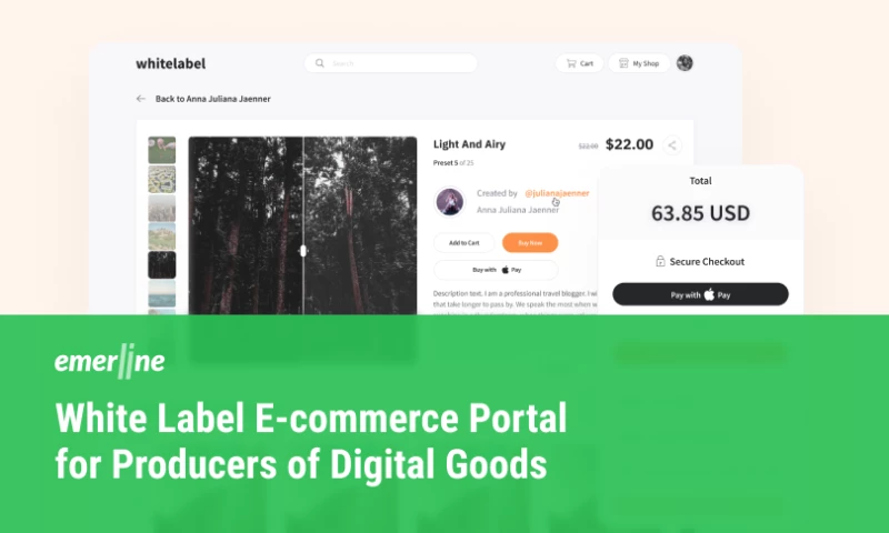 White Label E-commerce Portal for Producers of Digital Goods