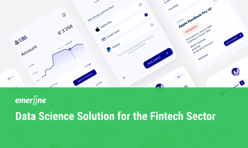 Data Science Solution Development for the Fintech Sector