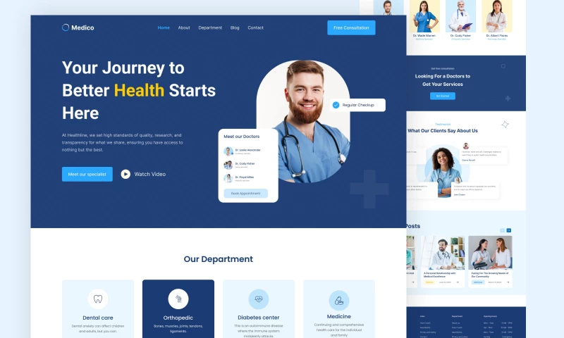 Health Care Landing Page