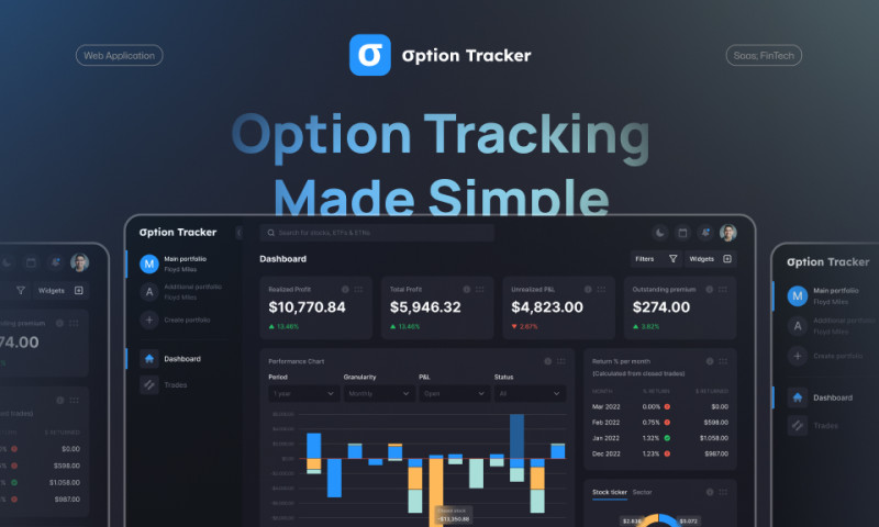 Spaceberry Studio - OptionTracker - financial analysis tool for trader