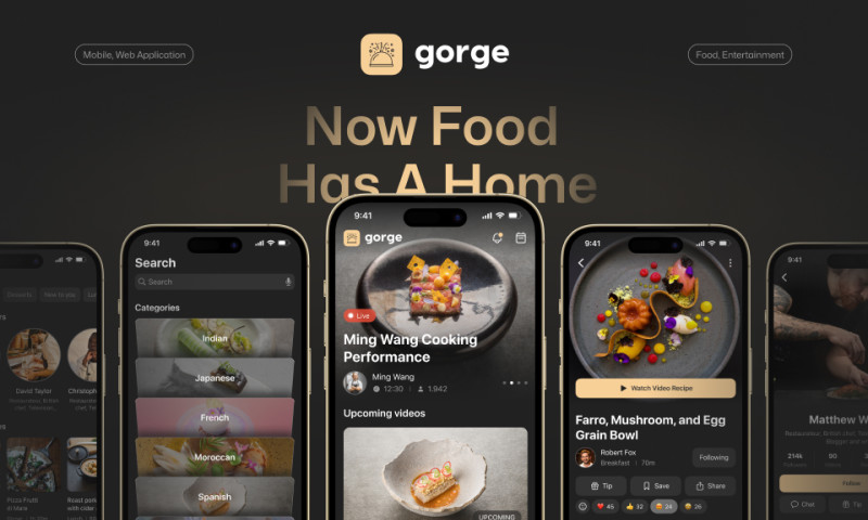 Spaceberry Studio - Gorge - live-streaming food platform