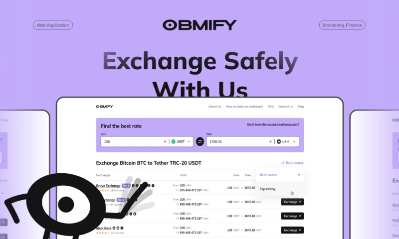 Spaceberry Studio - Obmify - exchange rates monitoring