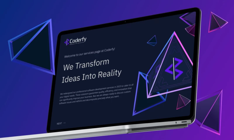 Portfolio Website for Coderfy