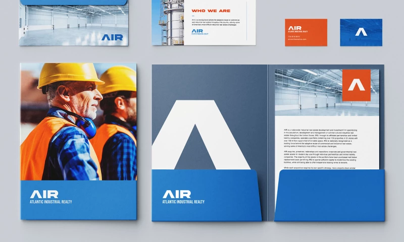 Designed.co - Atlantic Industrial Realty Branding Kit Design