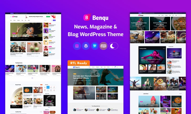 Benqu - News Magazine WordPress Theme