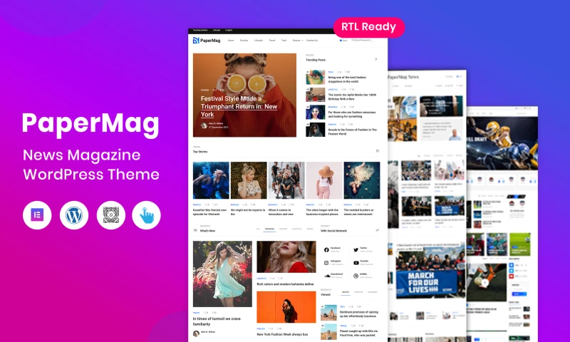 PaperMag - News Magazine WordPress Theme