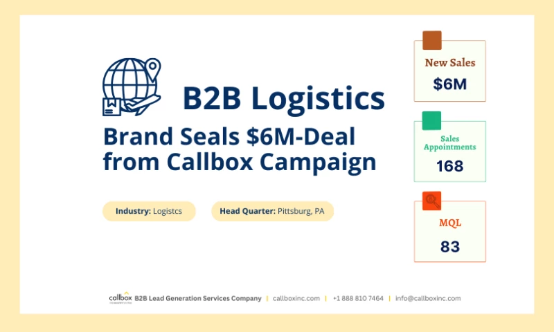 Callbox - B2B Logistics Brand Seals $6M-Deal from Callbox Campaign