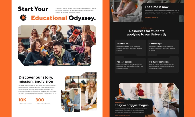 Arham Techpro - University Landing Page