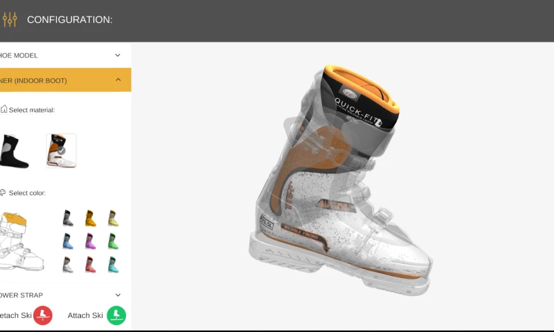 Ski Boots 3D AR Configuration App