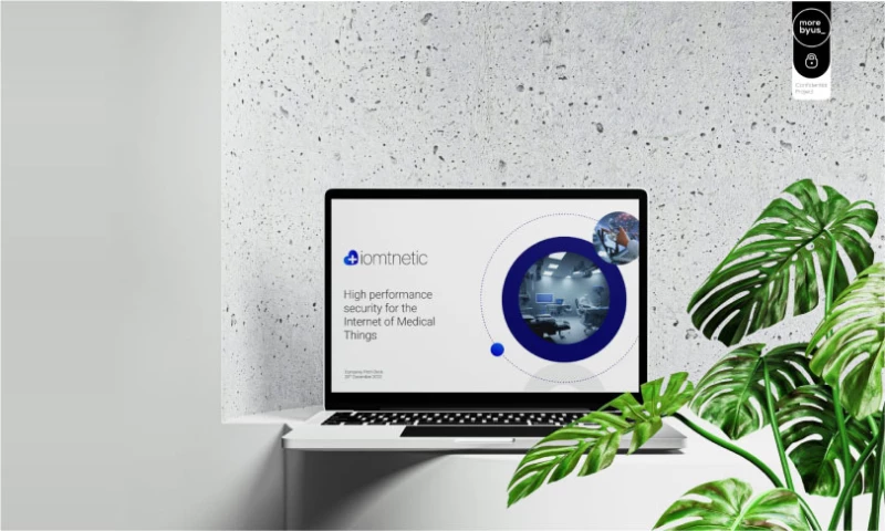 More By Us - IOMTNETIC: Brand Identity and Investment Pitch Deck Design