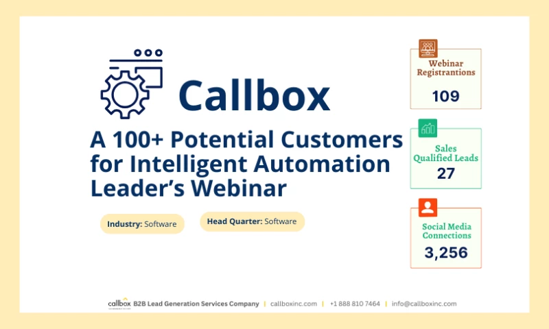 Callbox Gathered A 100+ Potential Customers for Intelligent Automation Leaders Webinar