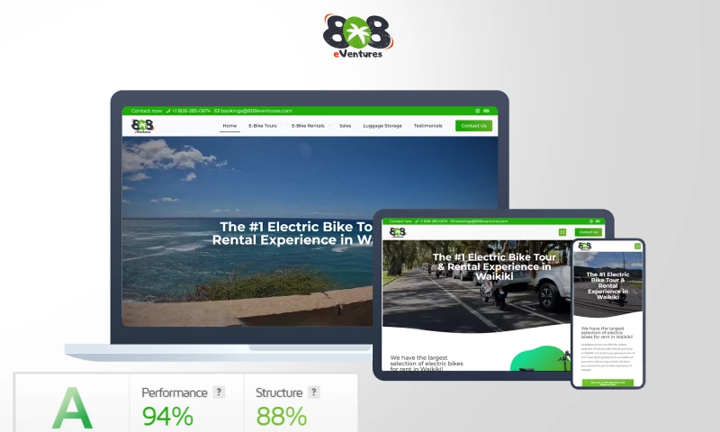 E-bike Rentals on WordPress