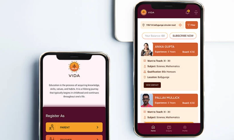 Vida- A Tutorial App
