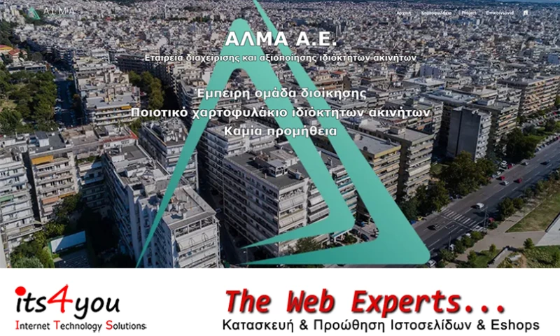 Construction of a real estate company website for investments