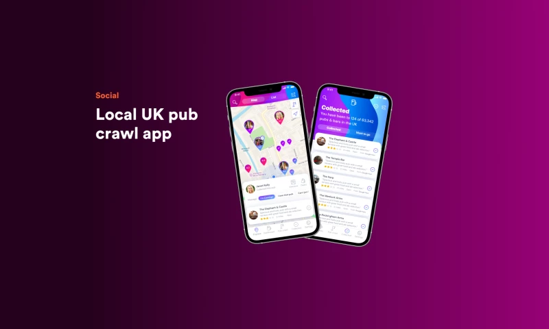 NERDZ LAB - Pub Collector: mobile application development for local UK pub crawl app