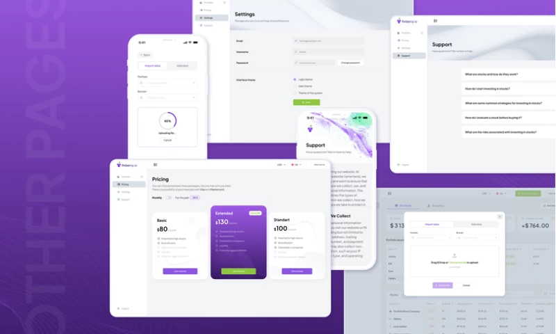 Finberry Fintech SaaS platform UI/UX design