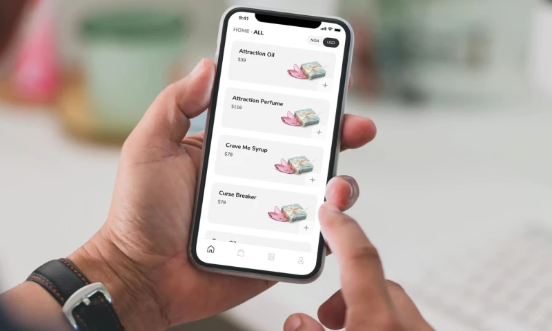 Techvantage Innovations - UI/UX Design + App Development of Omoshola Empire